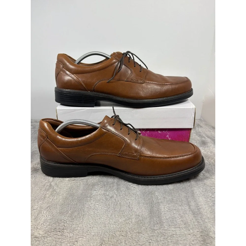 Johnston & Murphy XC4 Waterproof Tan Leather Derby Shoes‎ 20-8986 Mens 12M